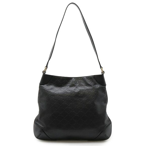 Gucci Leather Shoulder Bag Black - Picture 1 of 7